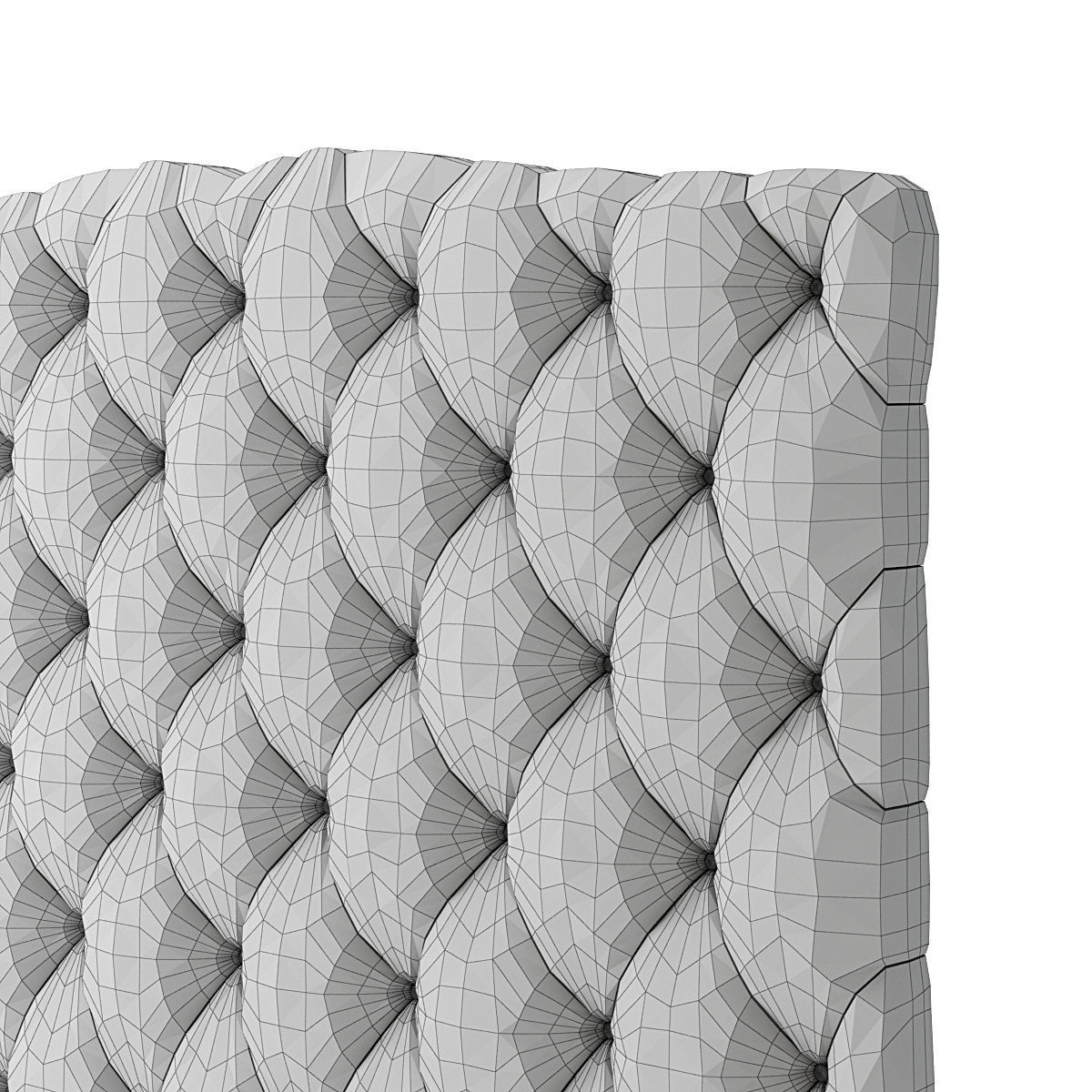 Headboard 2 upholstered 3D model_4