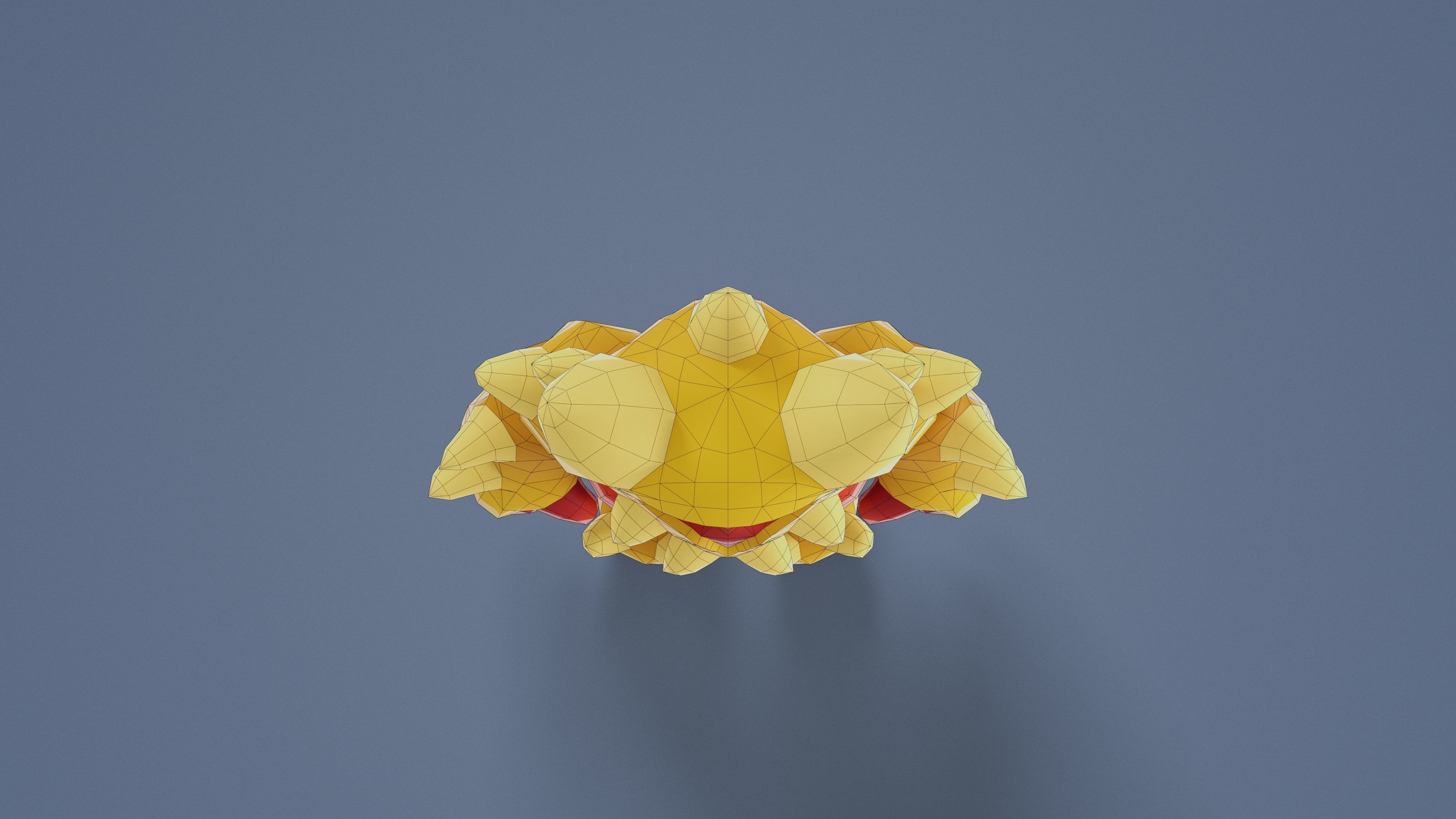 Cartoon Characters - Big Armored Warrior Low-poly 3D model_23