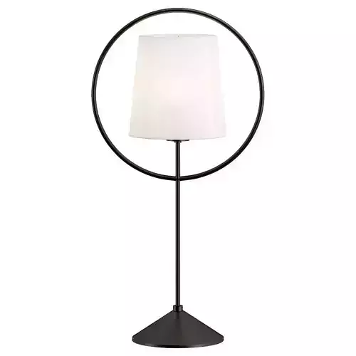 SOLEIL table lamp with circular base and shade