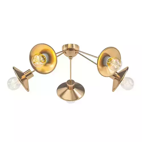 KIAPPA C four light brass ceiling fixture