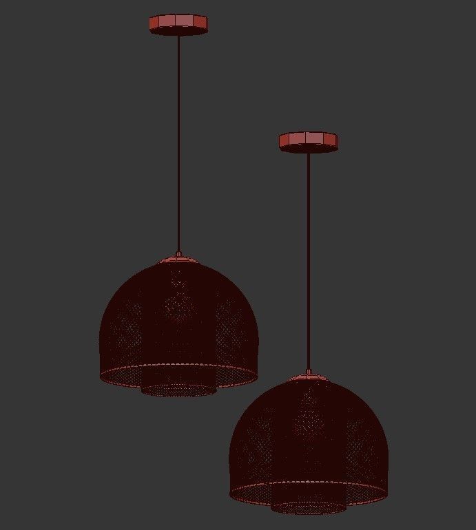 VANTA mesh pendant lamp 3D model_1
