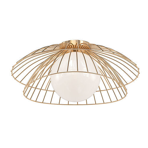 JARDIN gold caged ceiling light 3D model