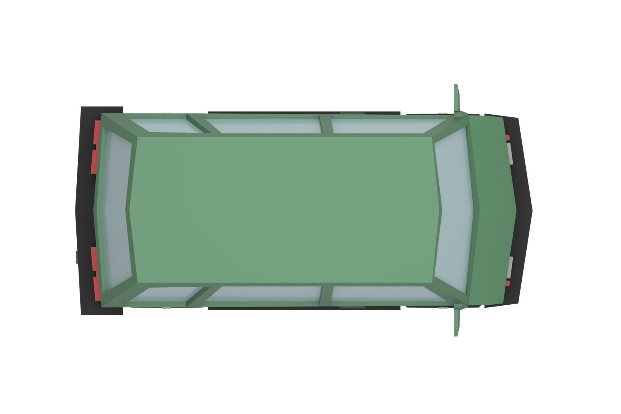 Stylized Set of Cars Low-poly 3D model_10