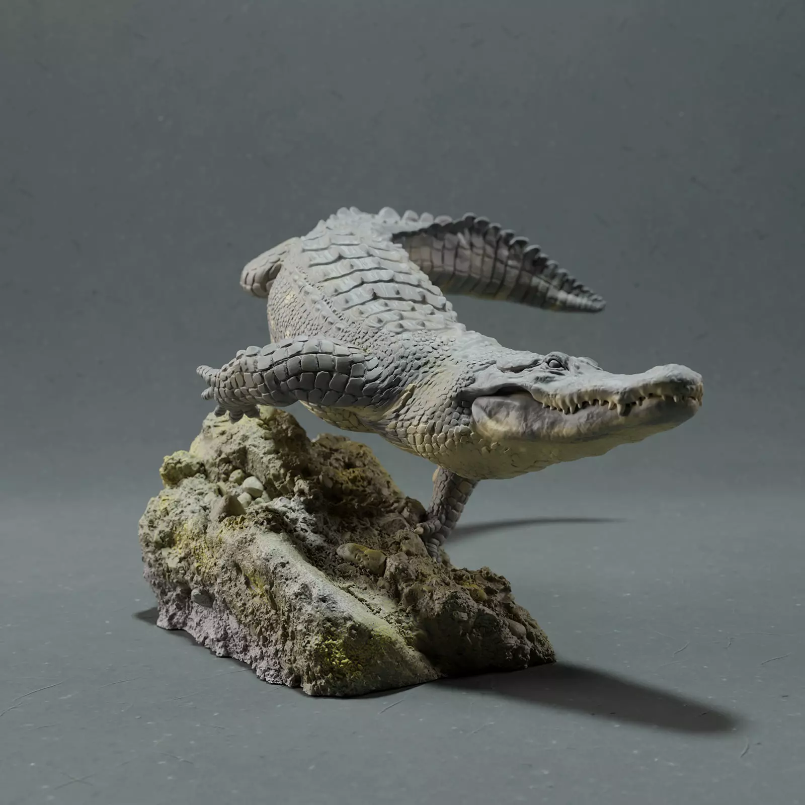 American Alligator - Swim 3D print model_0