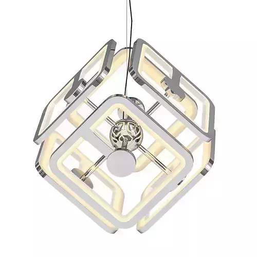Transmitter pendant light with cube shape