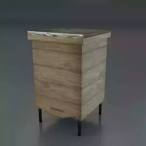 3D hive model Low-poly beehive side table