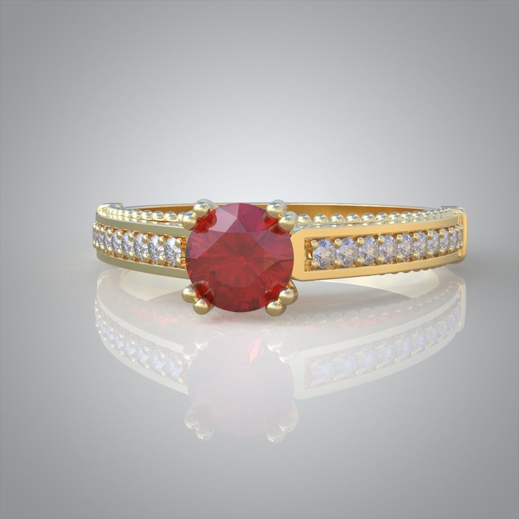 Ring 3D model 0217 3D printable model25ol 3D print model_4