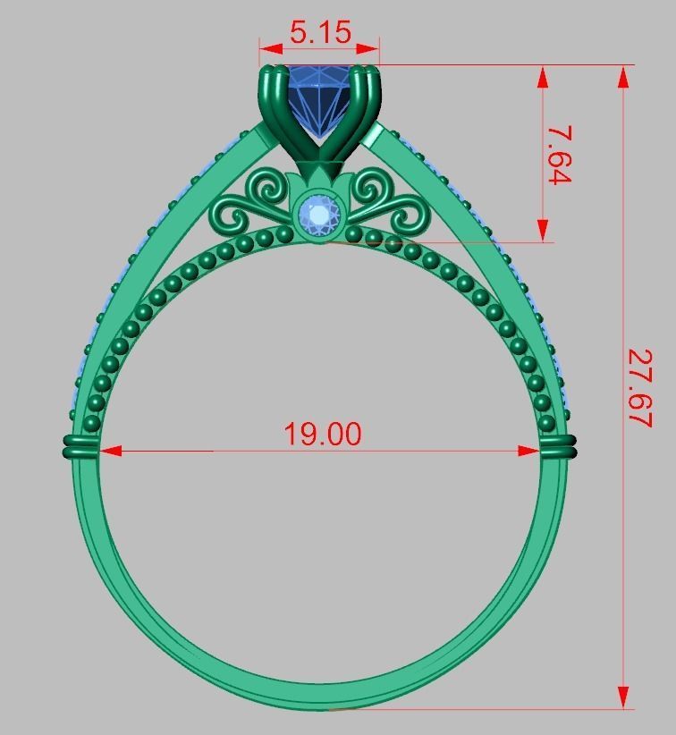 Ring 3D model 0217 3D printable model25ol 3D print model_14