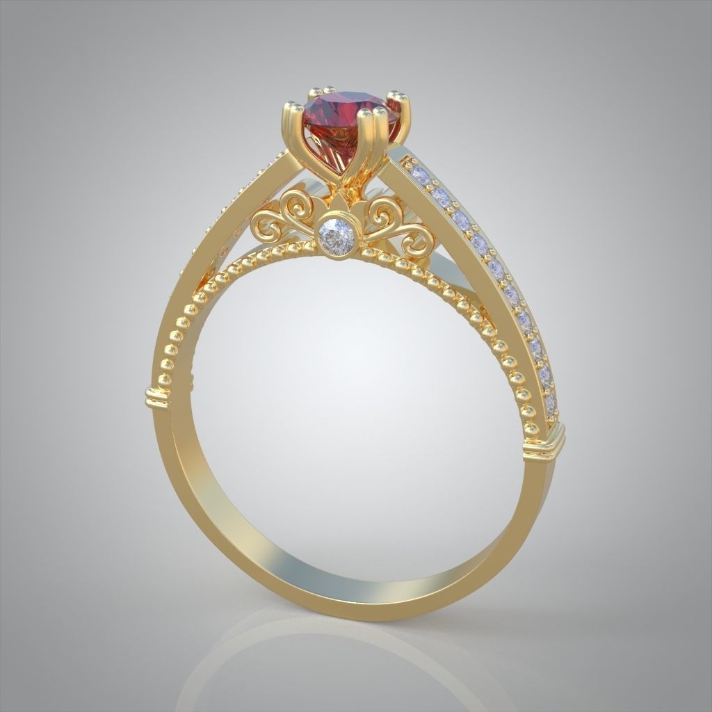Ring 3D model 0217 3D printable model25ol 3D print model_9