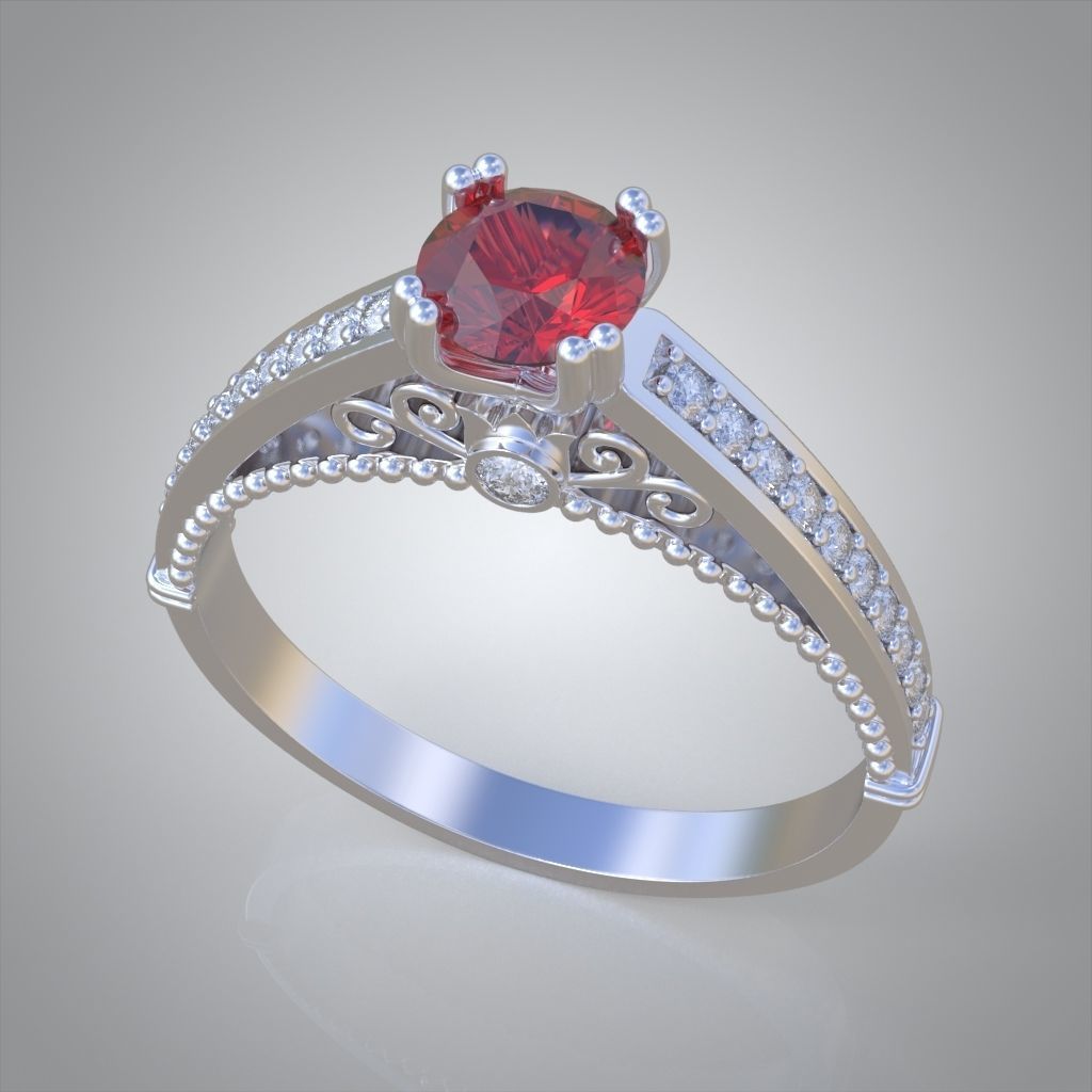 Ring 3D model 0217 3D printable model25ol 3D print model_7