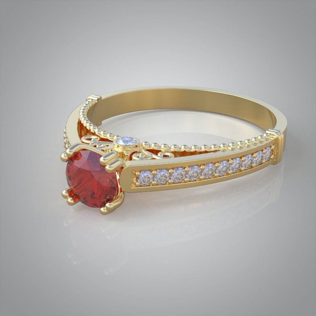 Ring 3D model 0217 3D printable model25ol 3D print model_2