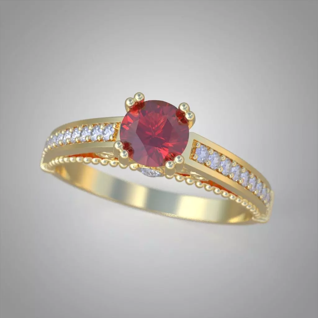 Ring 3D model 0217 3D printable model25ol 3D print model_0