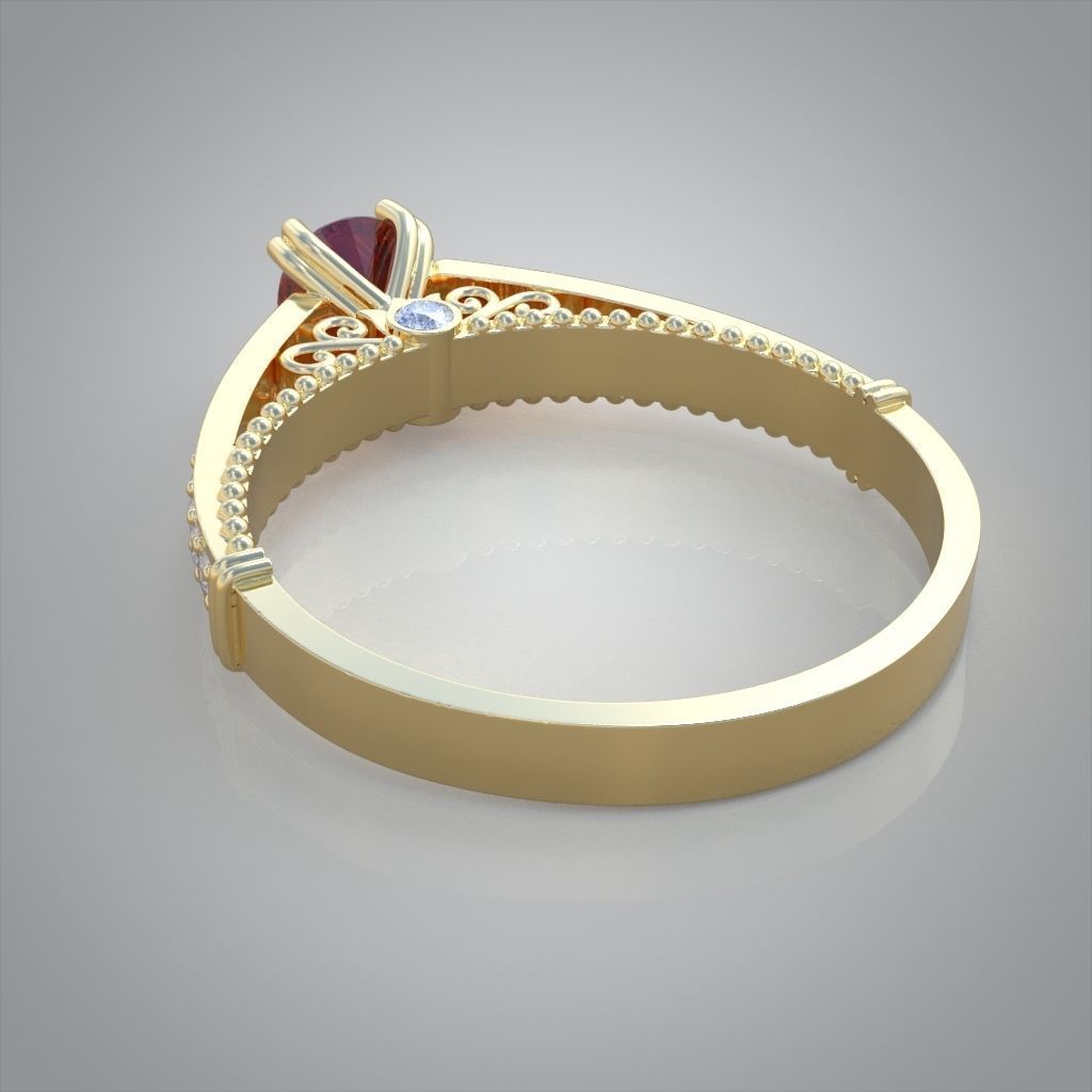 Ring 3D model 0217 3D printable model25ol 3D print model_12