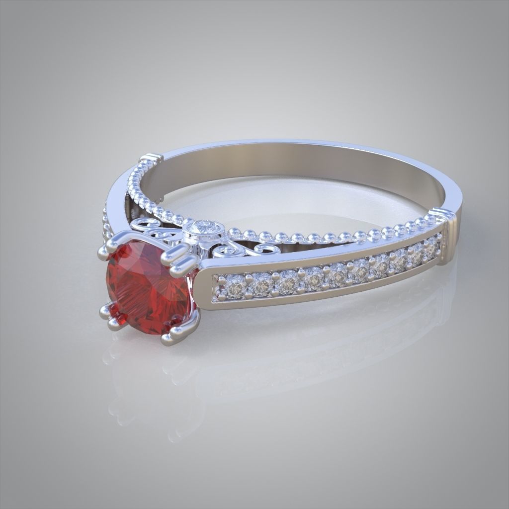 Ring 3D model 0217 3D printable model25ol 3D print model_3