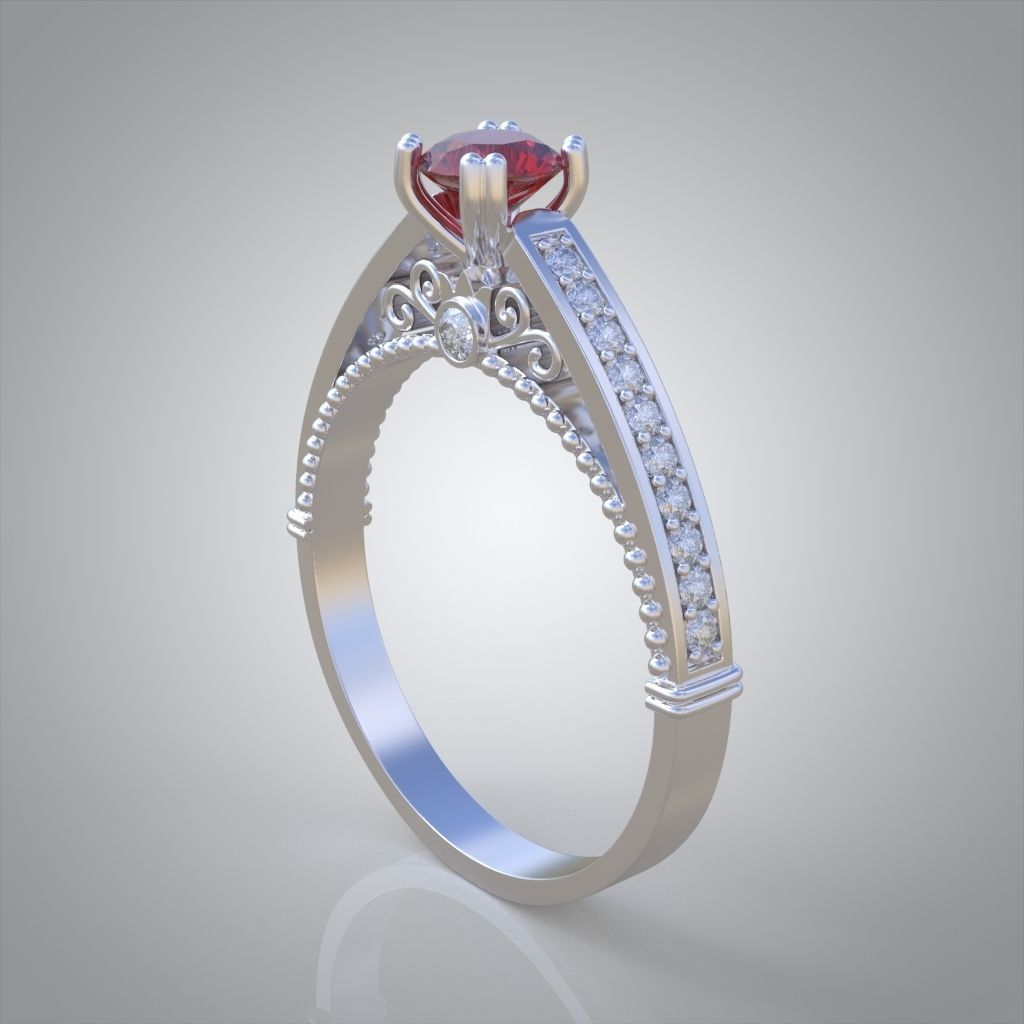 Ring 3D model 0217 3D printable model25ol 3D print model_11
