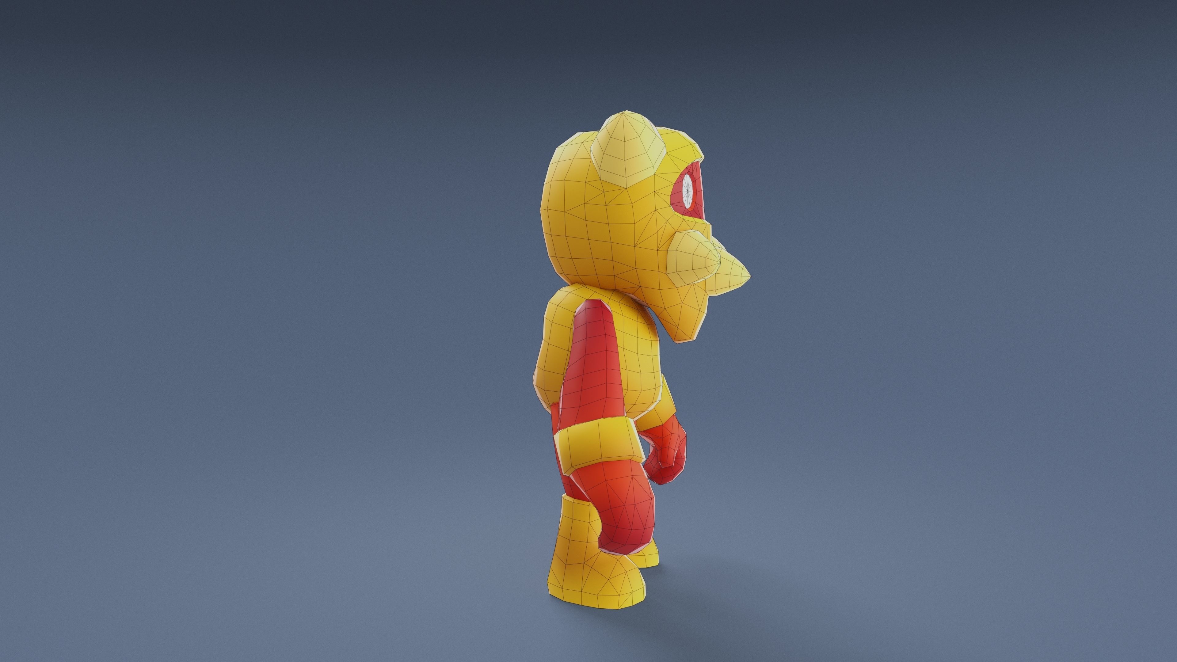 Cartoon Characters - Evolution Armored Warrior Low-poly 3D model_23