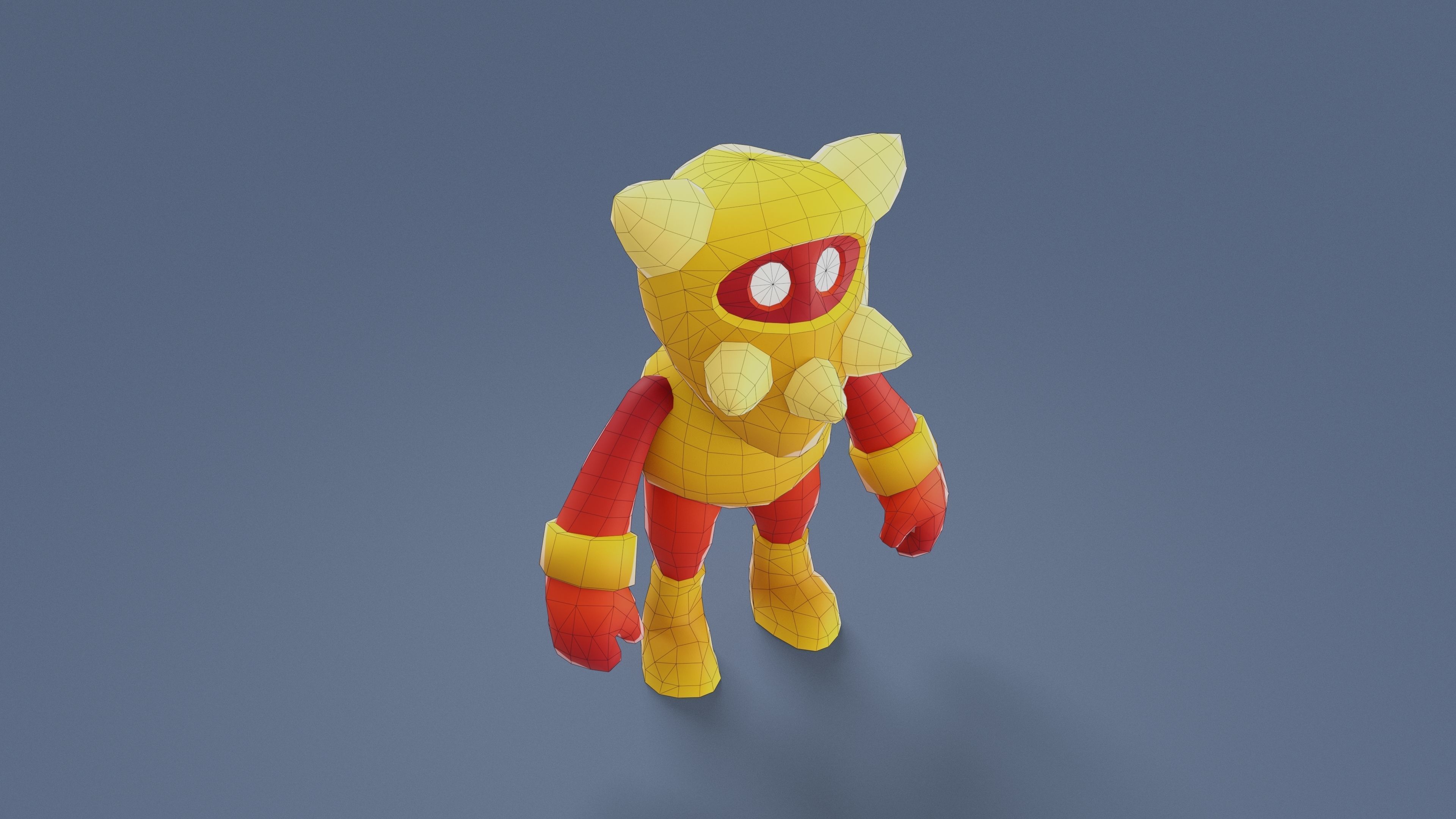 Cartoon Characters - Evolution Armored Warrior Low-poly 3D model_25