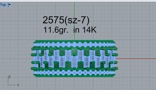 Huge Round Diamond ring 2575 3D print model 3D print model_4
