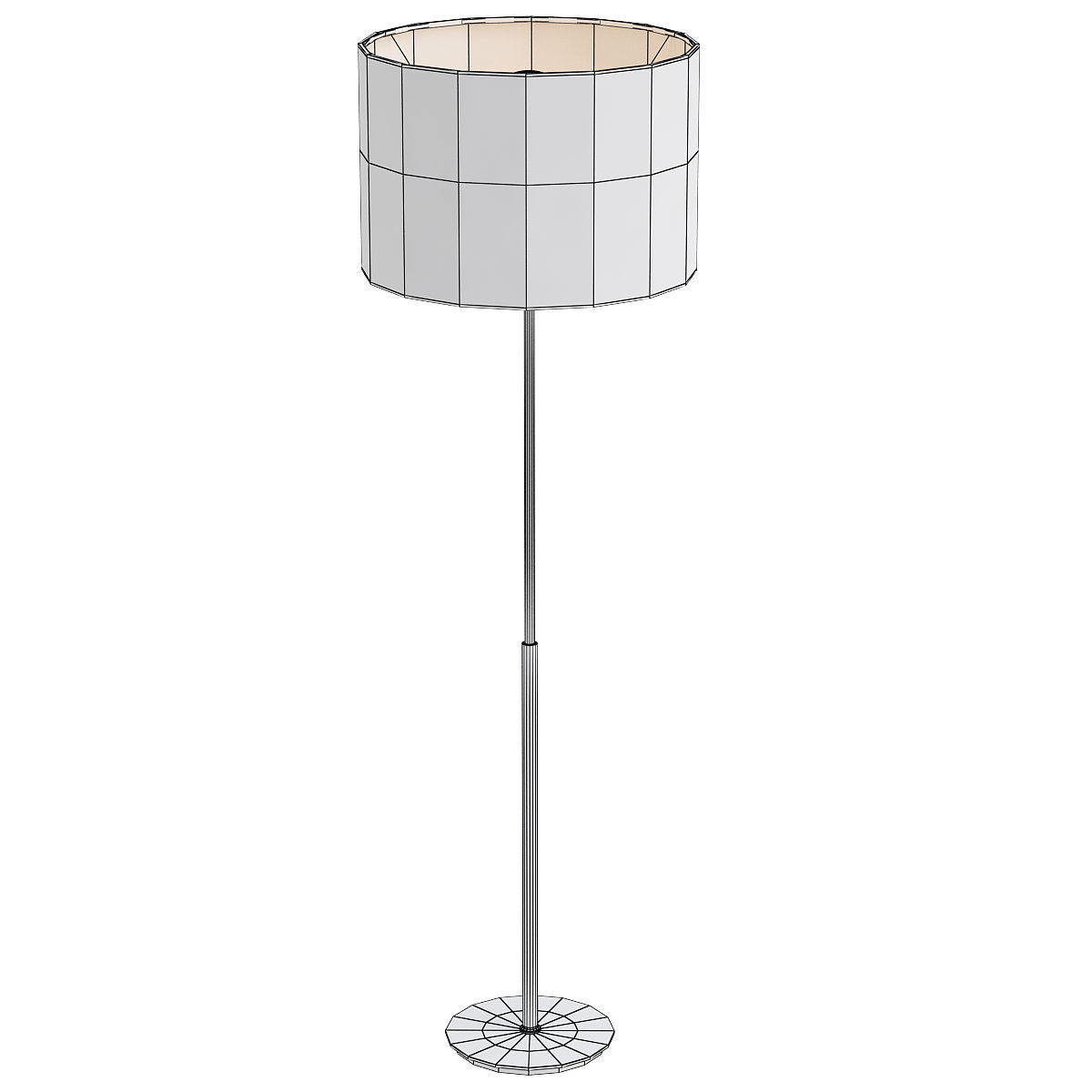 AVENUE floor lamp with shade 3D model_1