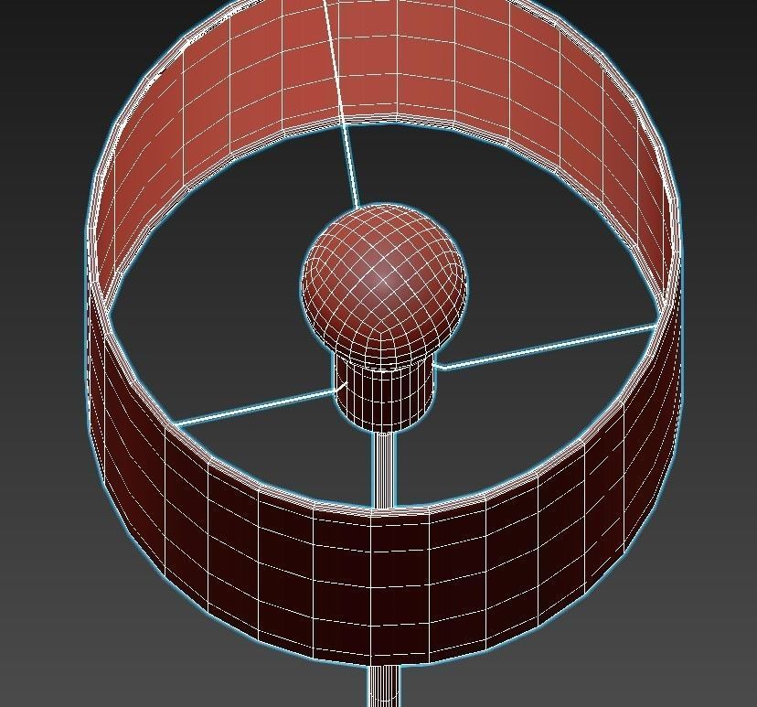 AVENUE floor lamp with shade 3D model_3