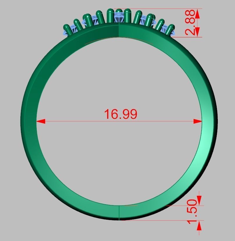 Ring 3D model 0220 3D printable model 3D print model_13