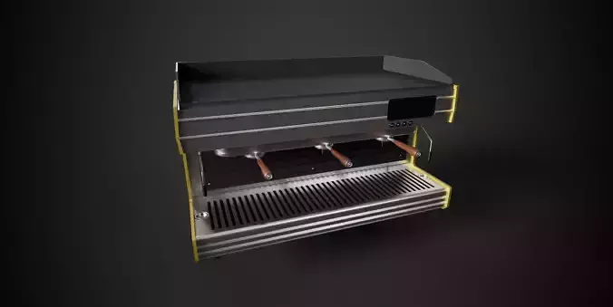 Coffee Machine Low-poly 3D model