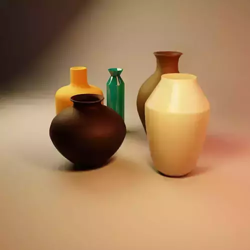 3D models of various types of vases  Free 3D model
