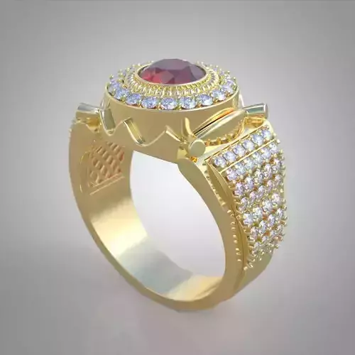Ring 3D model 0223 3D printable model 3D print model
