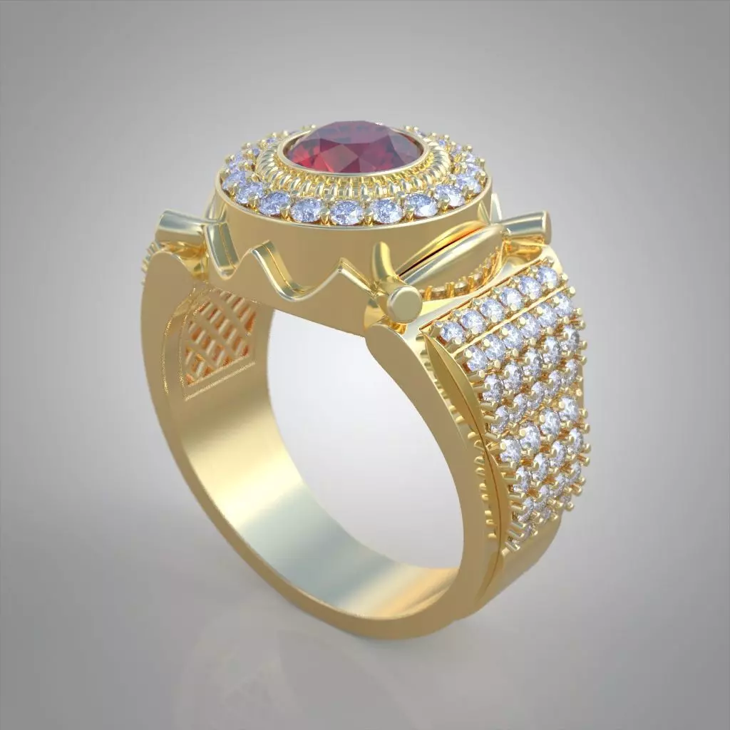 Ring 3D model 0223 3D printable model 3D print model_0