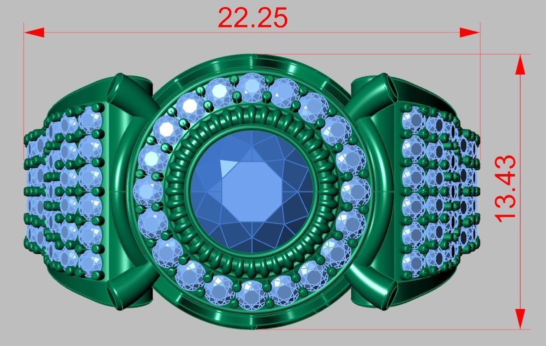 Ring 3D model 0223 3D printable model 3D print model_16