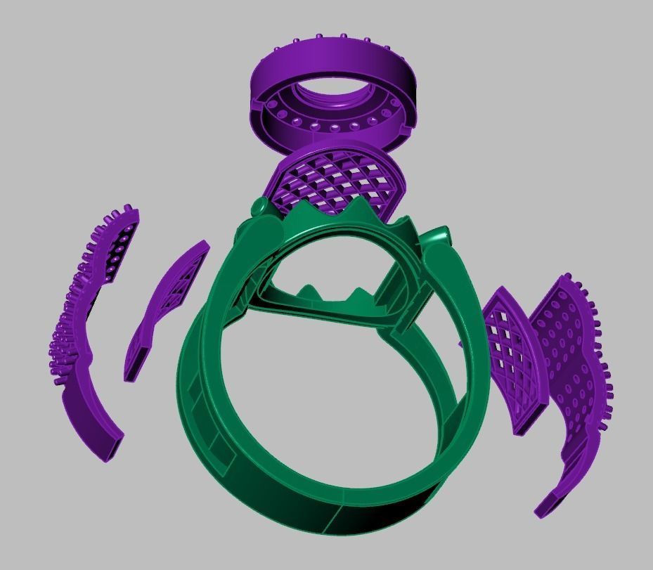 Ring 3D model 0223 3D printable model 3D print model_23