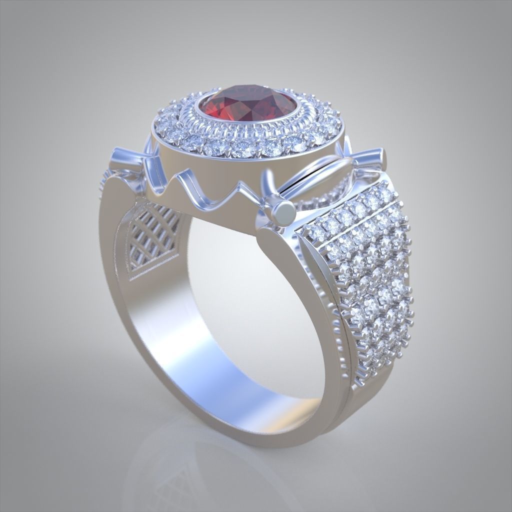 Ring 3D model 0223 3D printable model 3D print model_1