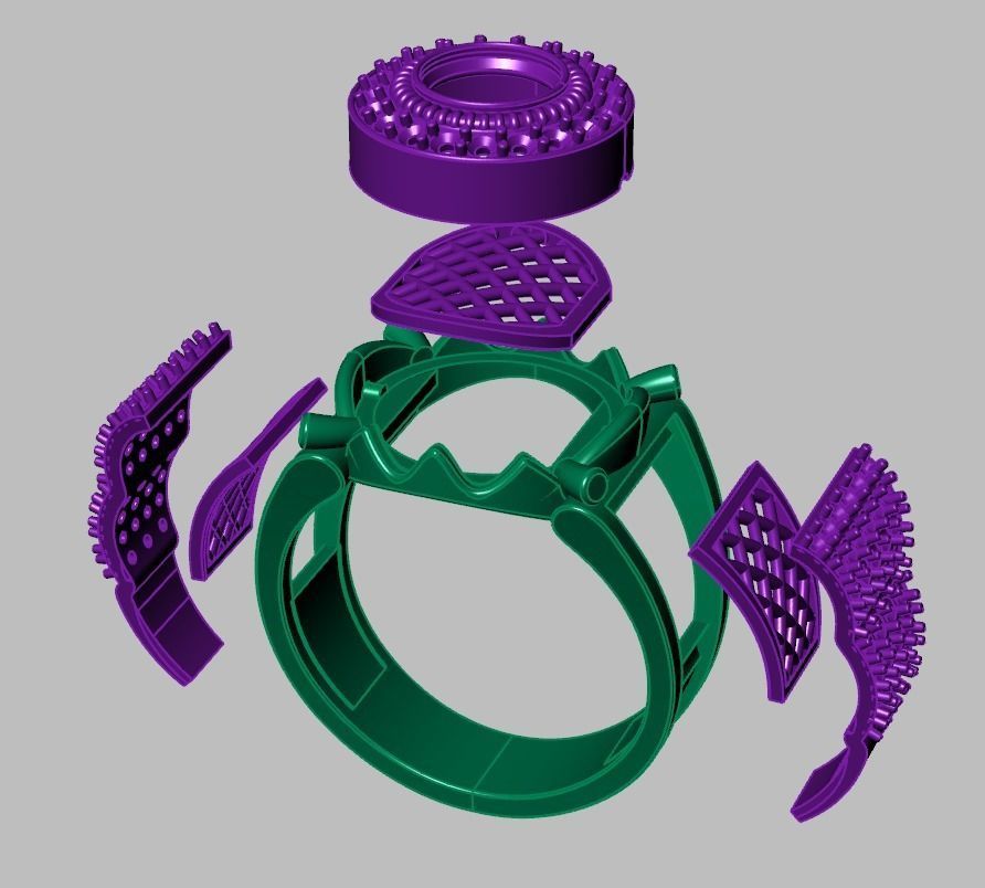Ring 3D model 0223 3D printable model 3D print model_21