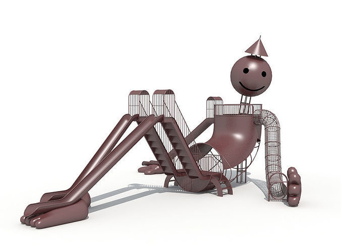 Scarecrow metal playground 3D model