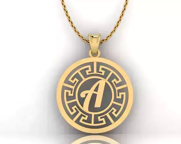 A Letter Pendant  3D print model