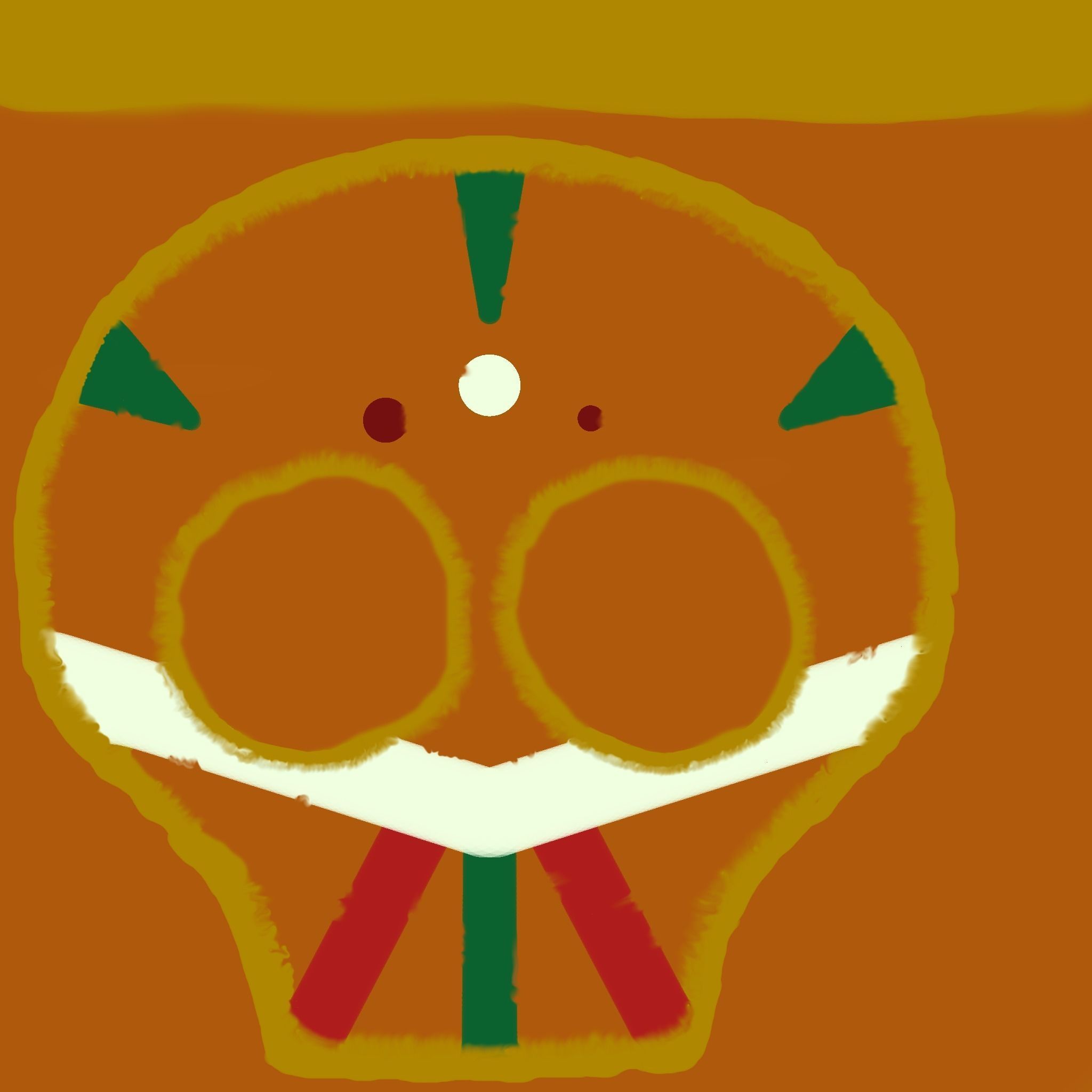 Shaman demon wearing mask and holding spear Free 3D model_13