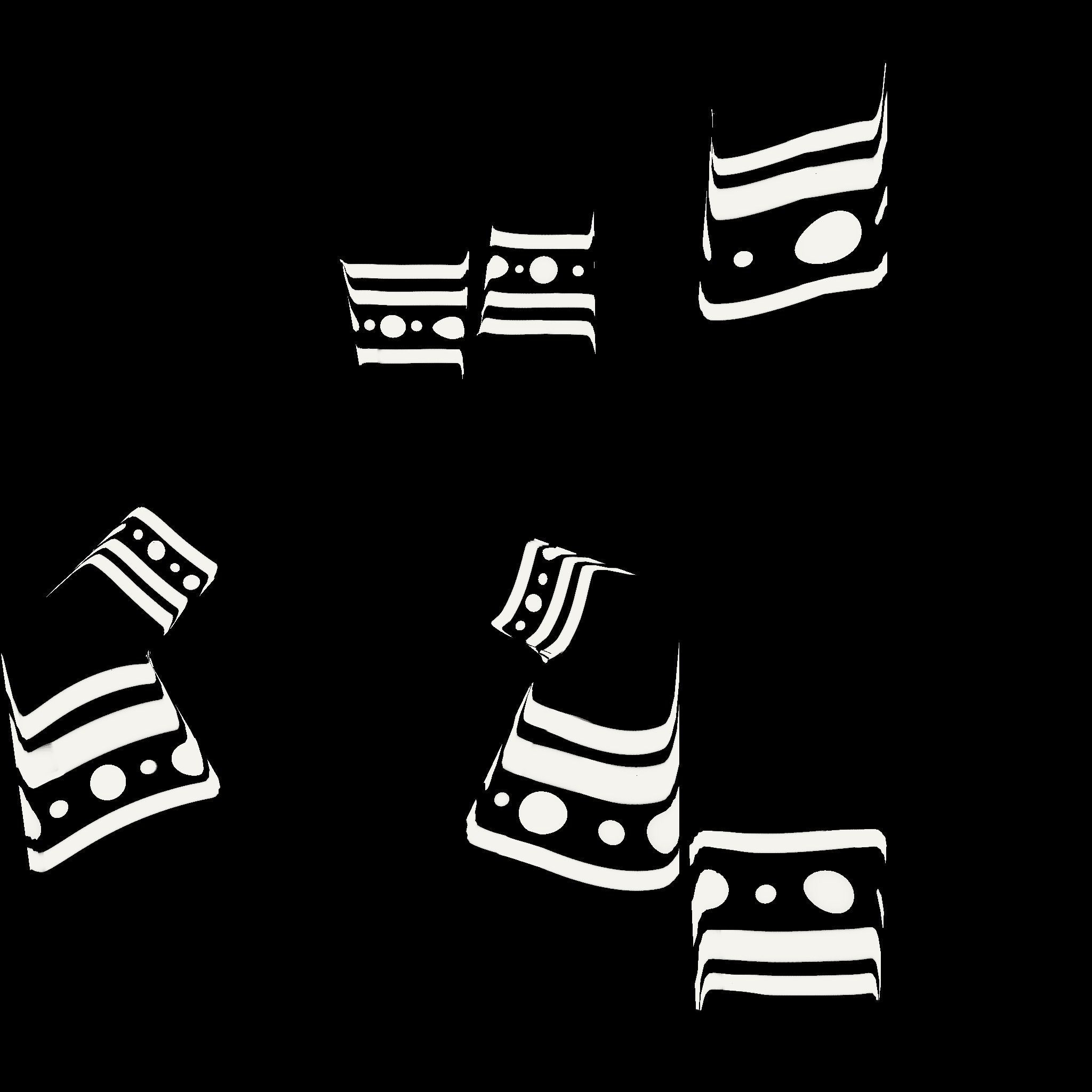 Shaman demon wearing mask and holding spear Free 3D model_3