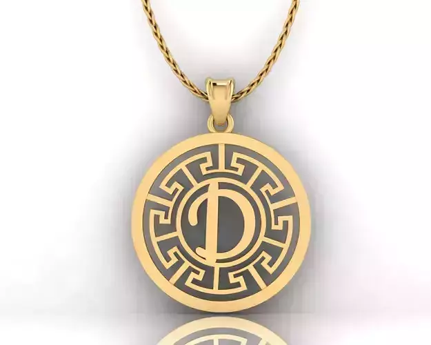 C Letter Pendant 3D print model