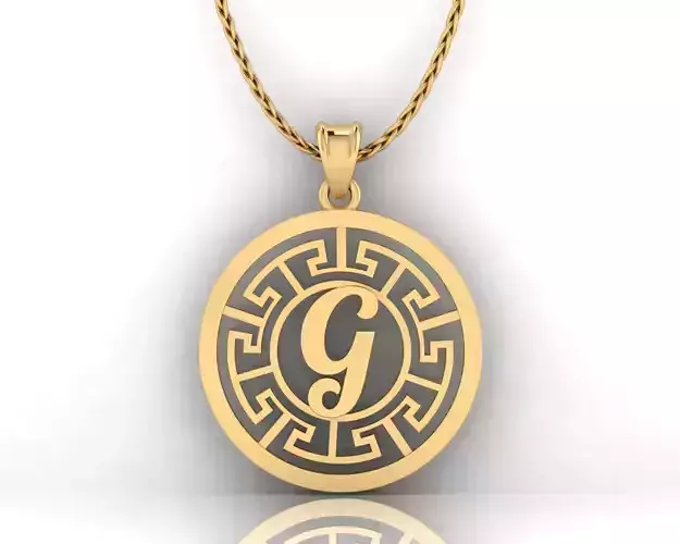 G Letter Pendant 3D print model