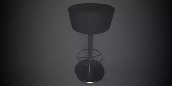 Stool floor lamp with shade