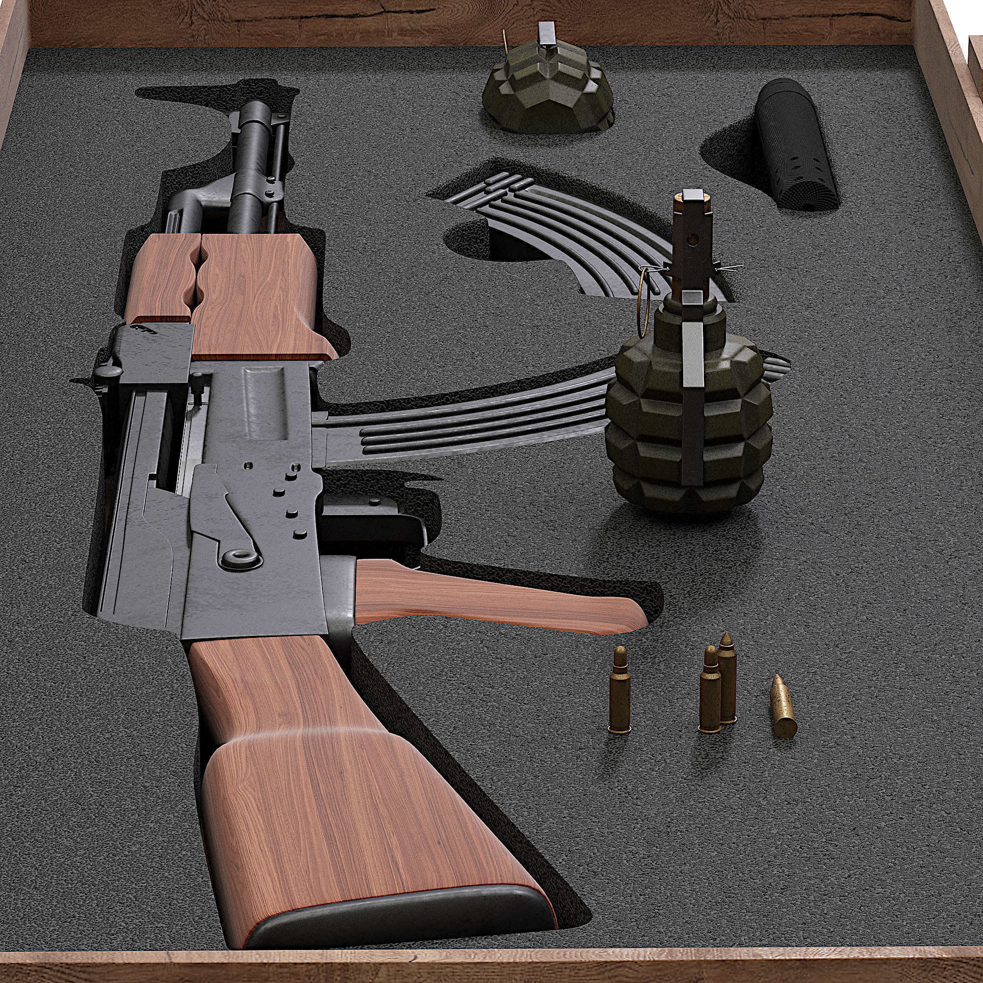 AK 47 3D model_2