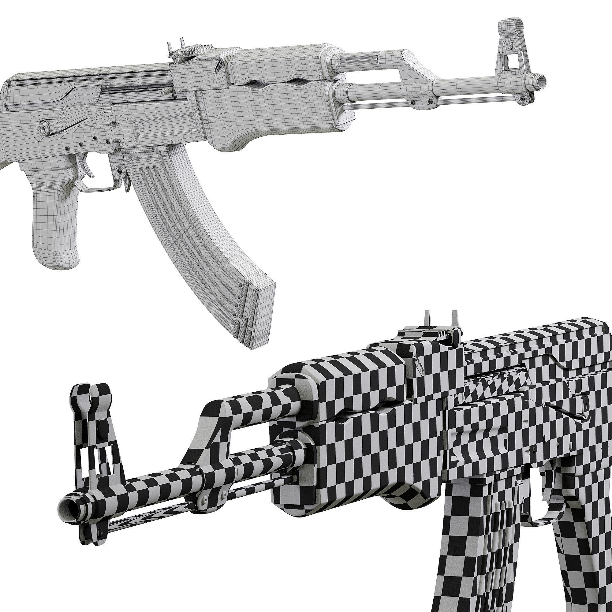 AK 47 3D model_5
