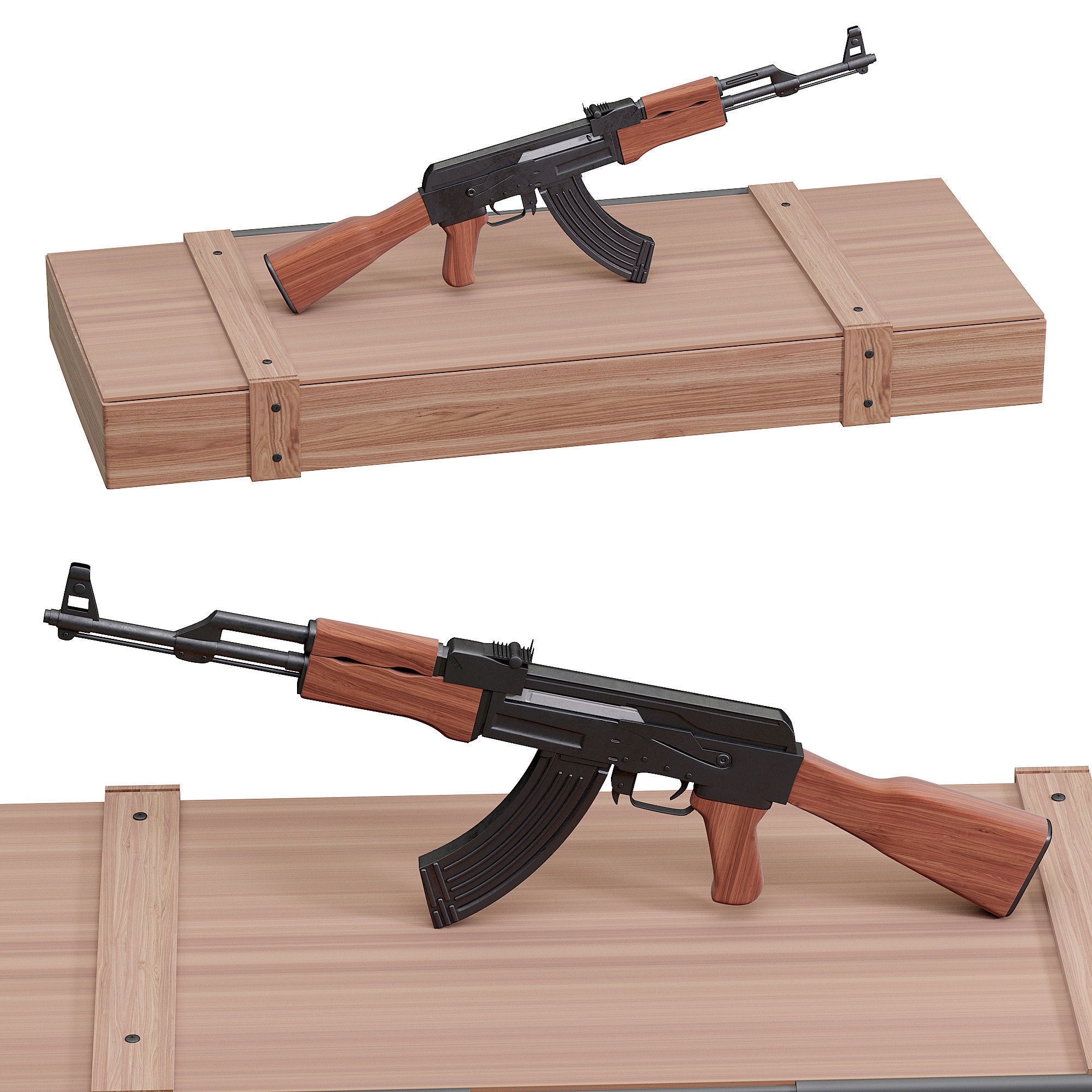 AK 47 3D model_3