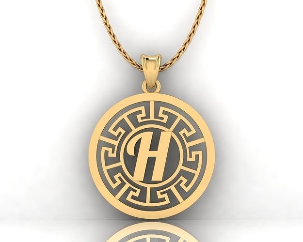 H Letter Pendant 3D print model