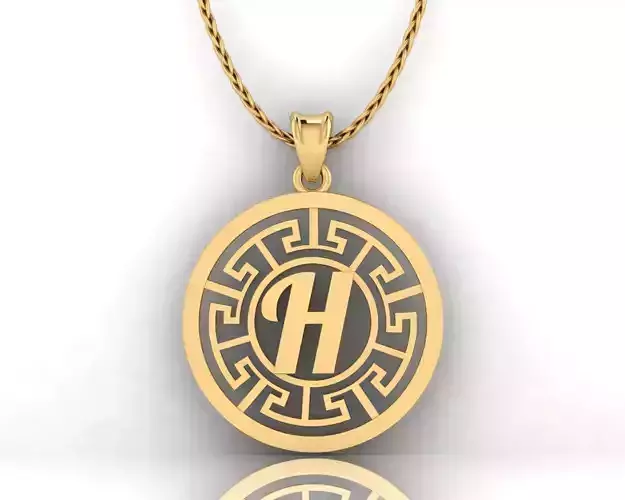 H Letter Pendant 3D print model