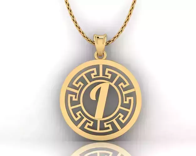 I Letter Pendant 3D print model