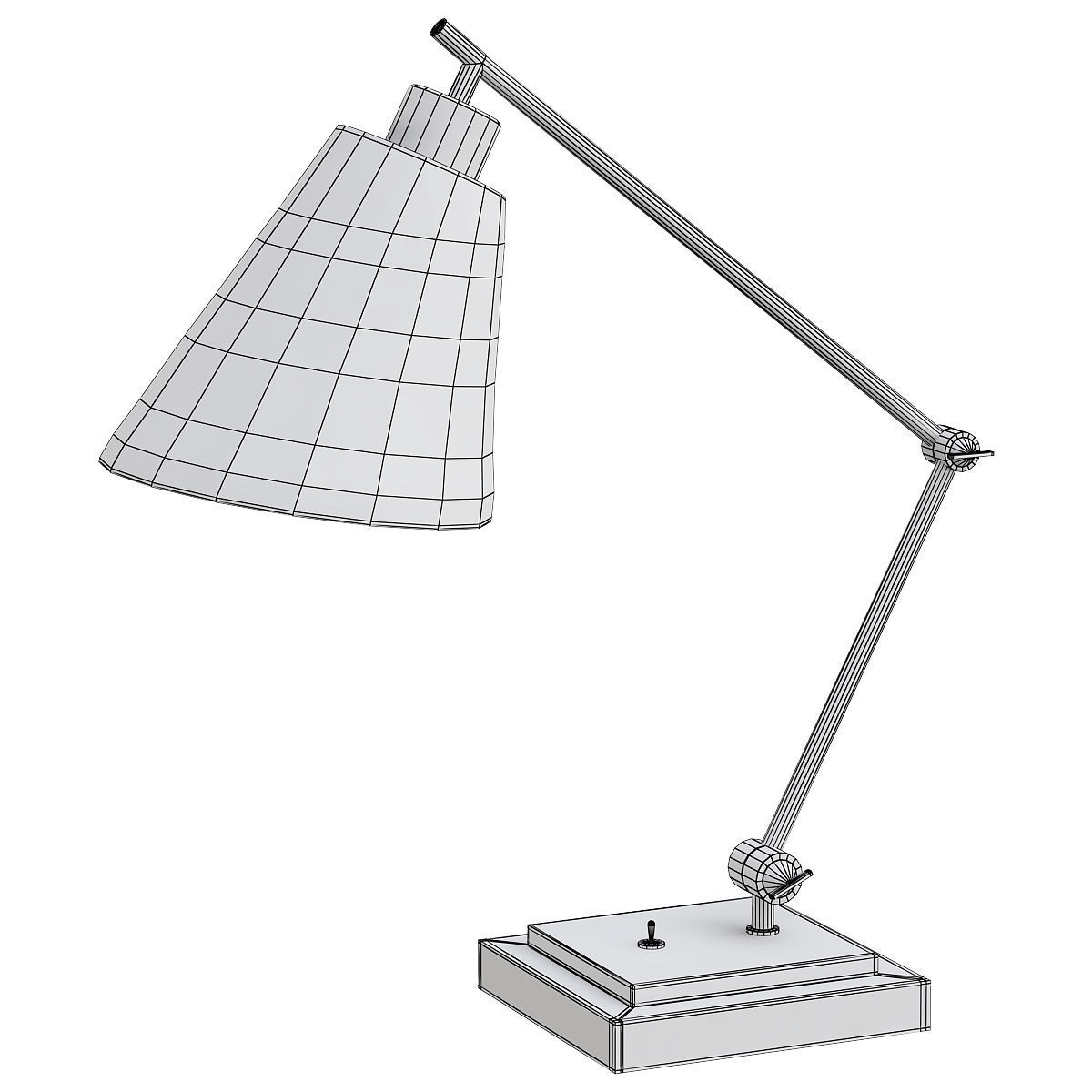 DESK STUDY 3D model_1