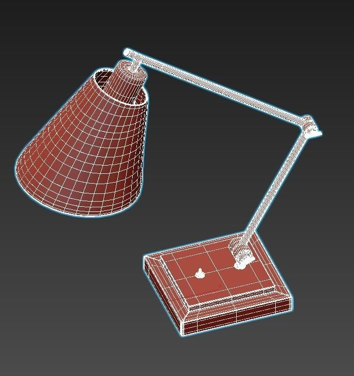 DESK STUDY 3D model_2