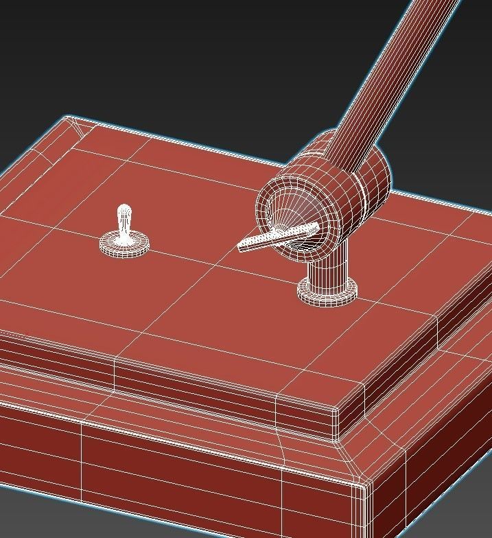 DESK STUDY 3D model_5