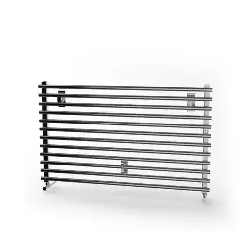 Silver And Black Indoor Radiator